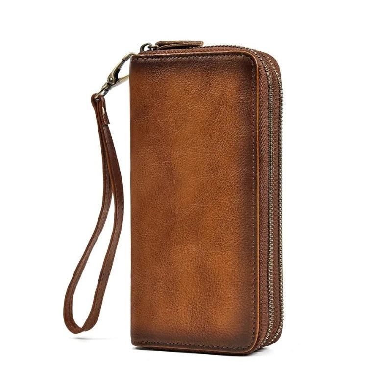 leather wallet for men - Coffee Brown