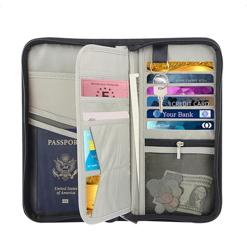 luxury wallet for men - Grey - Gray - Black