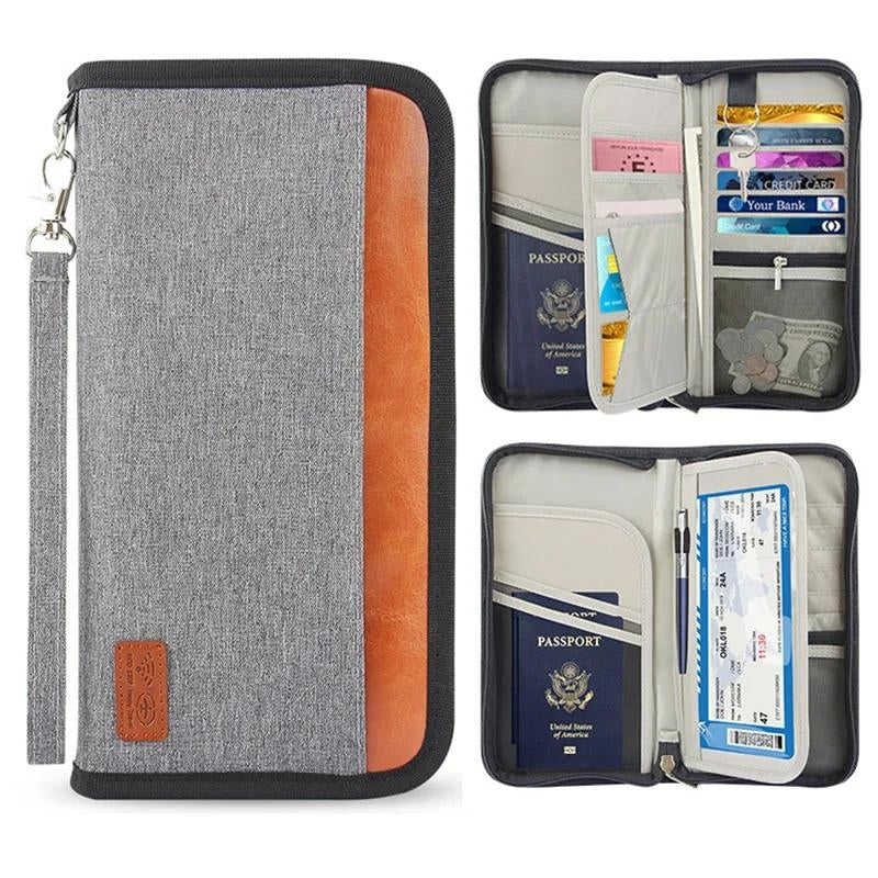 luxury wallet for men - Grey - Gray - Black