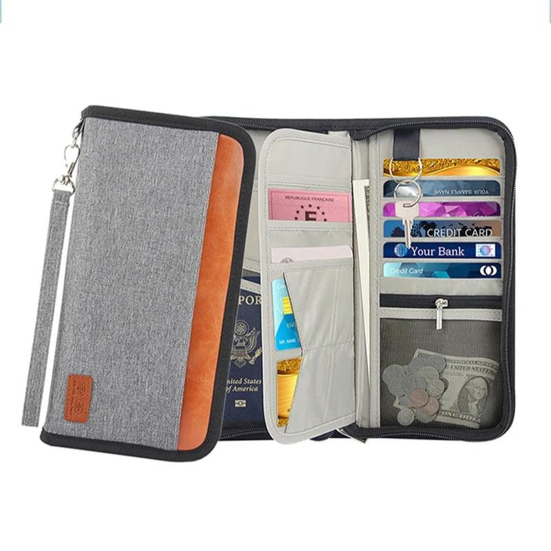 branded wallet for men - Grey - Gray - Black