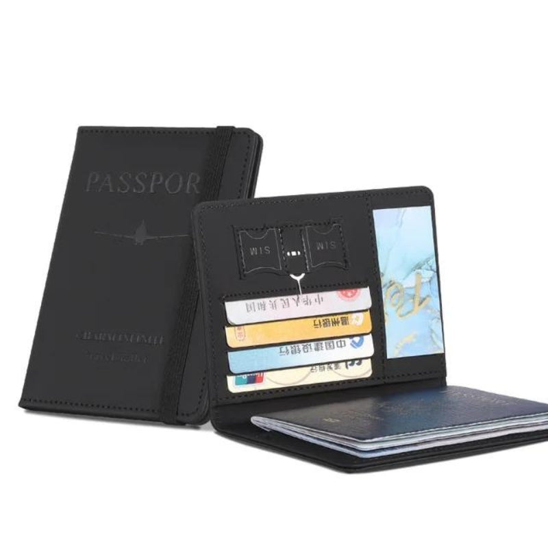 anti rfid wallet for women - Black