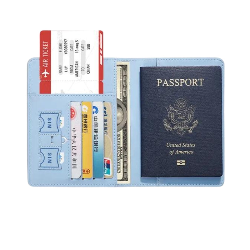 rfid wallet for women - Sky Blue - Turquoise - Pink - Black - Grey - Gray - Orange