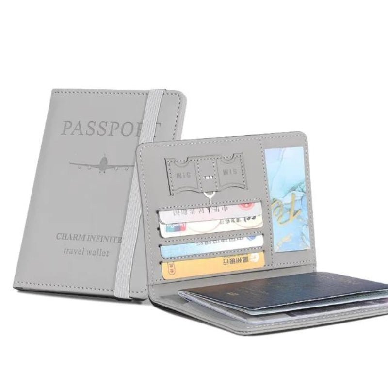 anti rfid wallet - Grey - Gray