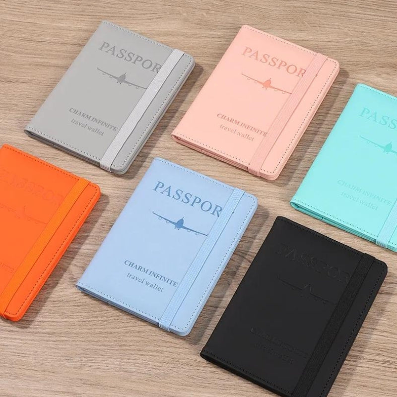 anti rfid wallet for women - Sky Blue - Turquoise - Pink - Black - Grey - Gray - Orange