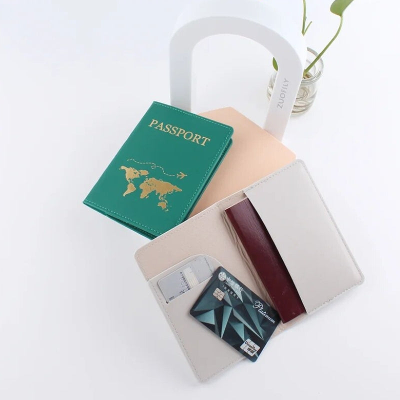 passport holder - Green - Black - White - Grey - Gray - Pink - Brown - Blue - Purple