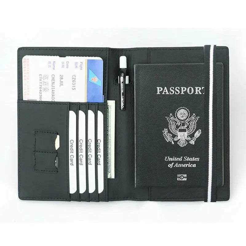 rfid passport protector - Black