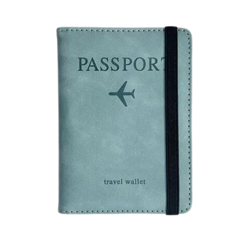 men's passport holder - Sky Blue