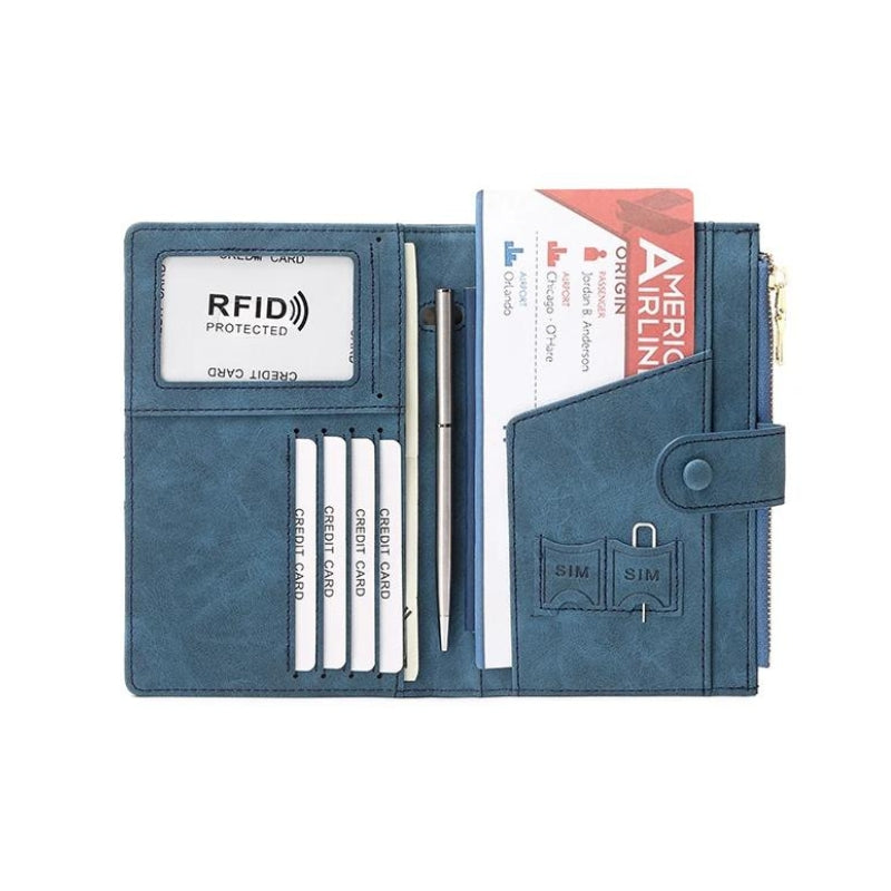 leather passport cover - Green - Pink - Red - Grey - Gray - Black - Orange - Brown - Blue