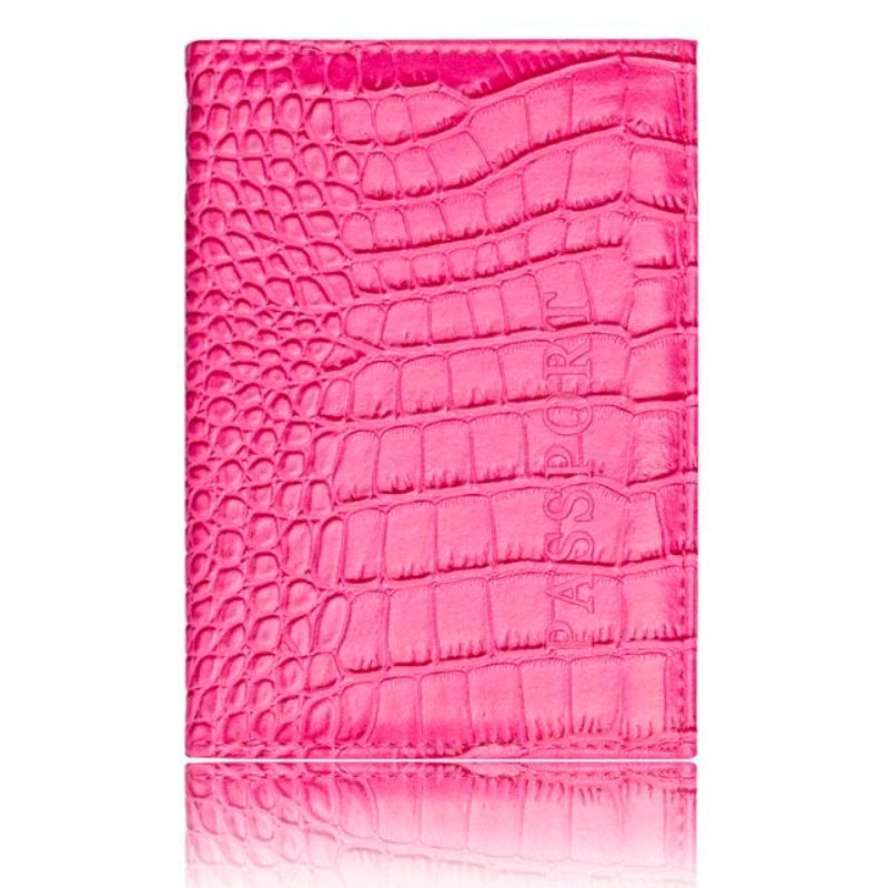 luxury passport holder - Fuchsia