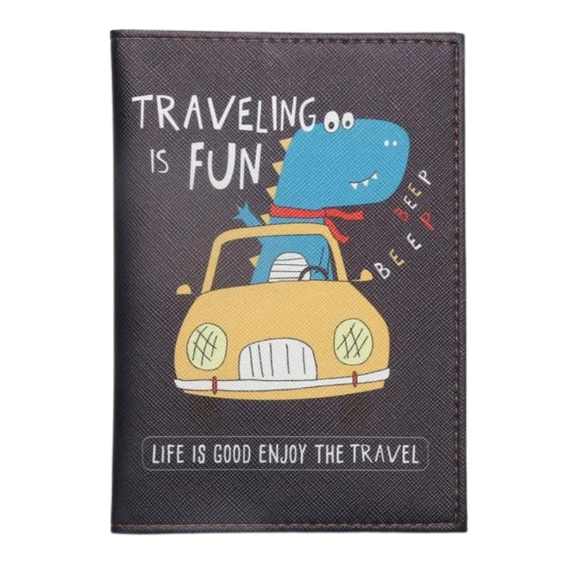 children's passport holder - Black