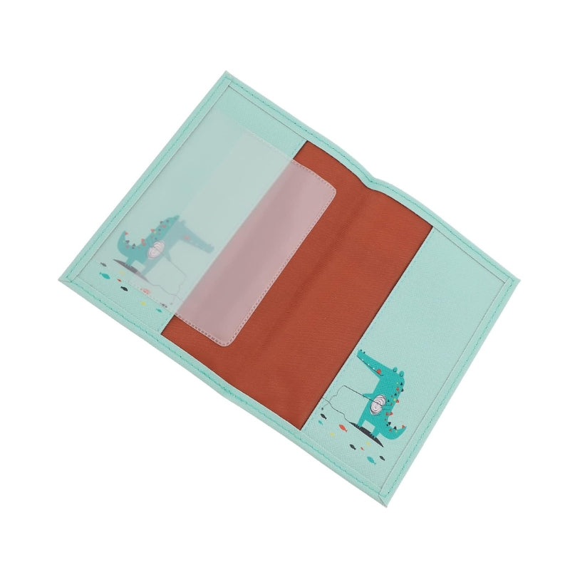 children's passport holder - Black - Sky Blue - Grey - Gray - Green