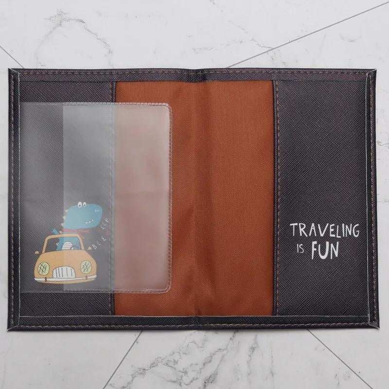 children's passport holder - Black - Sky Blue - Grey - Gray - Green