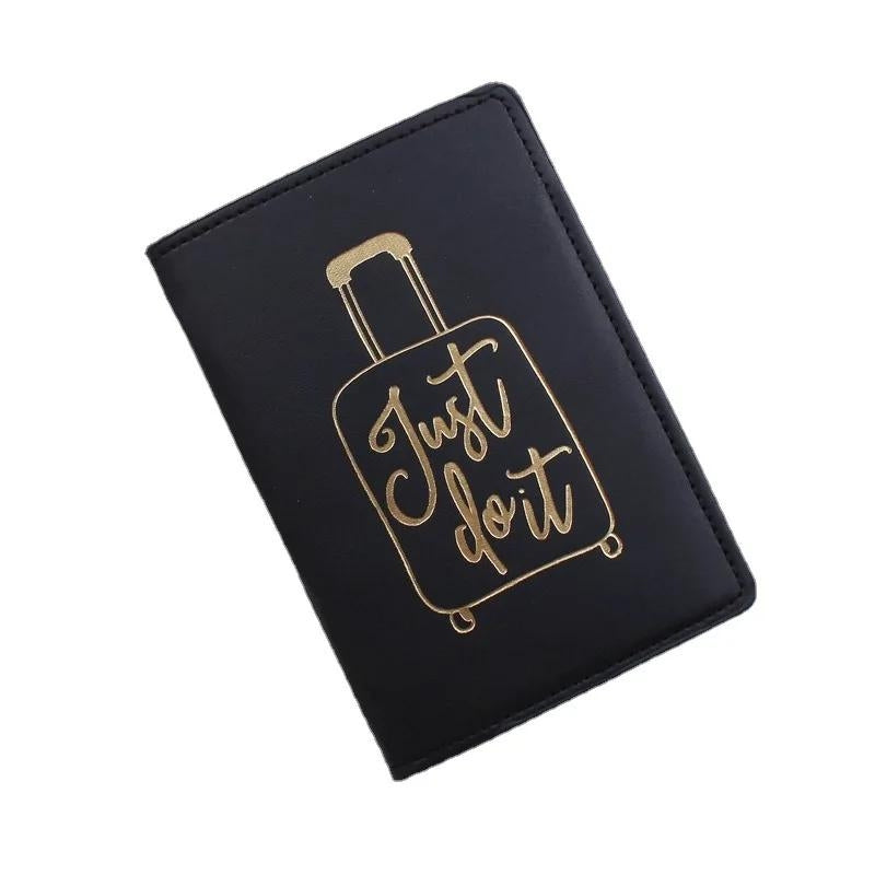 women's passport holder - Black