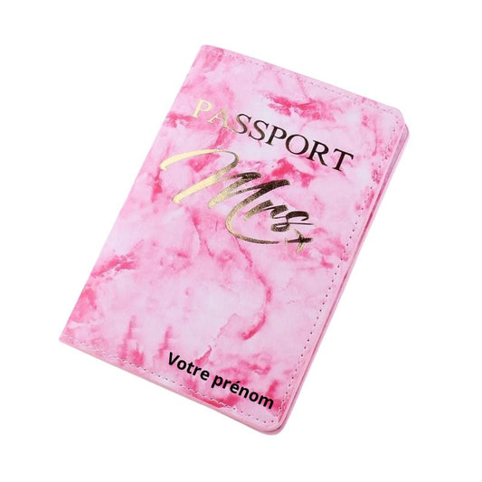 personalized passport holder - Mrs Pattern - Model 1