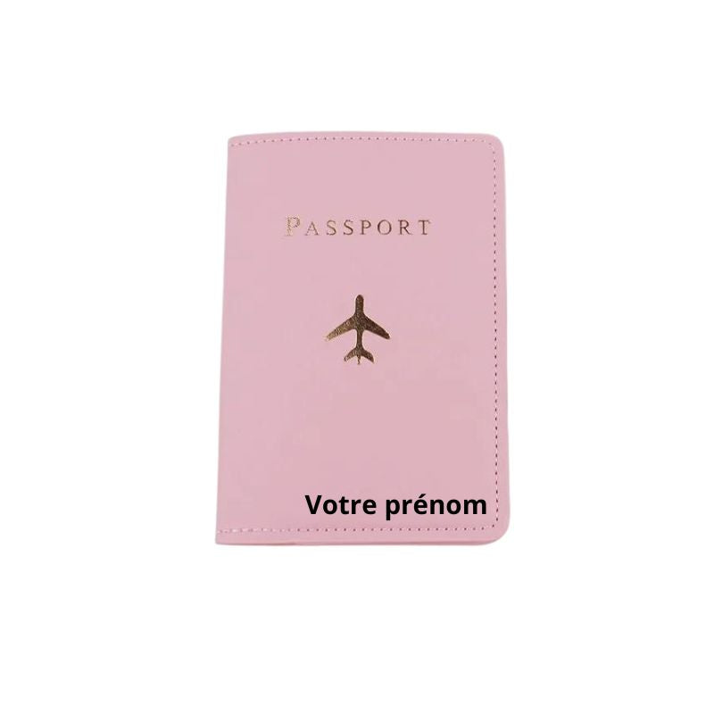 personalized passport cover - Plane Pattern - Model 1