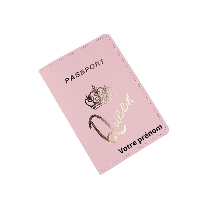 personalized passport holder - Queen Pattern - Model 4