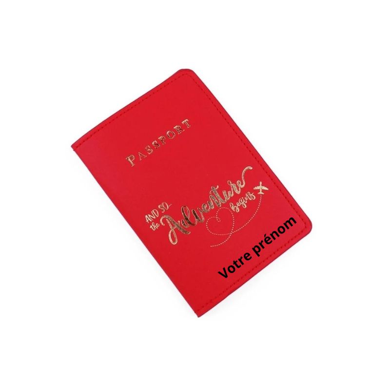luxury passport protector - Adventure Pattern - Model 1