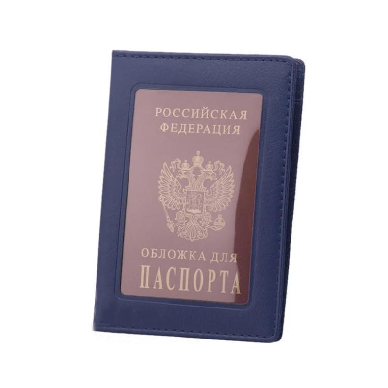 plastic passport protector - Blue