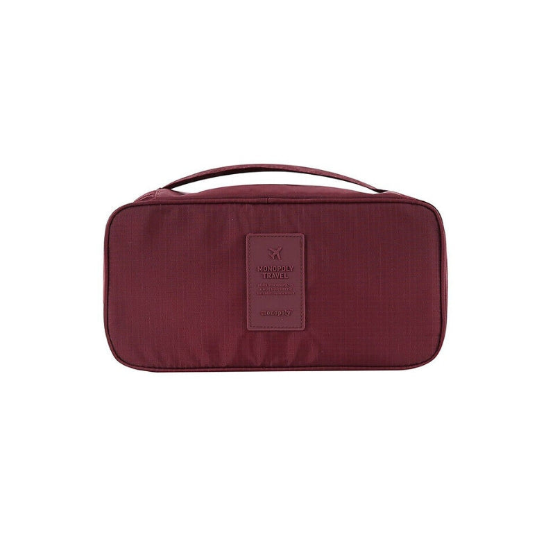 travel underwear organizer - Red