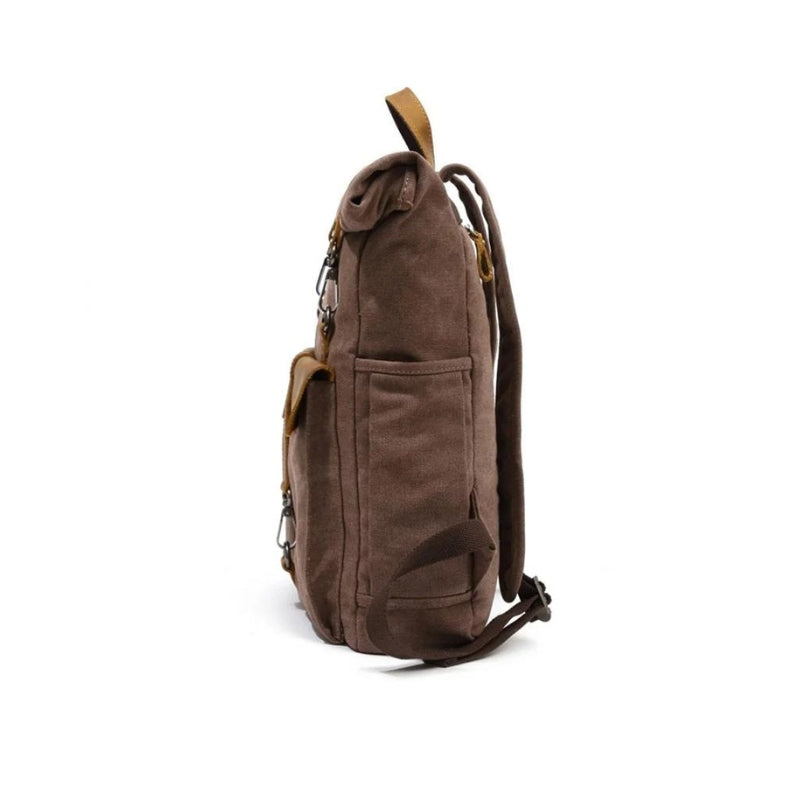 small canvas backpack - Green - Grey - Gray - Blue - Beige - Brown