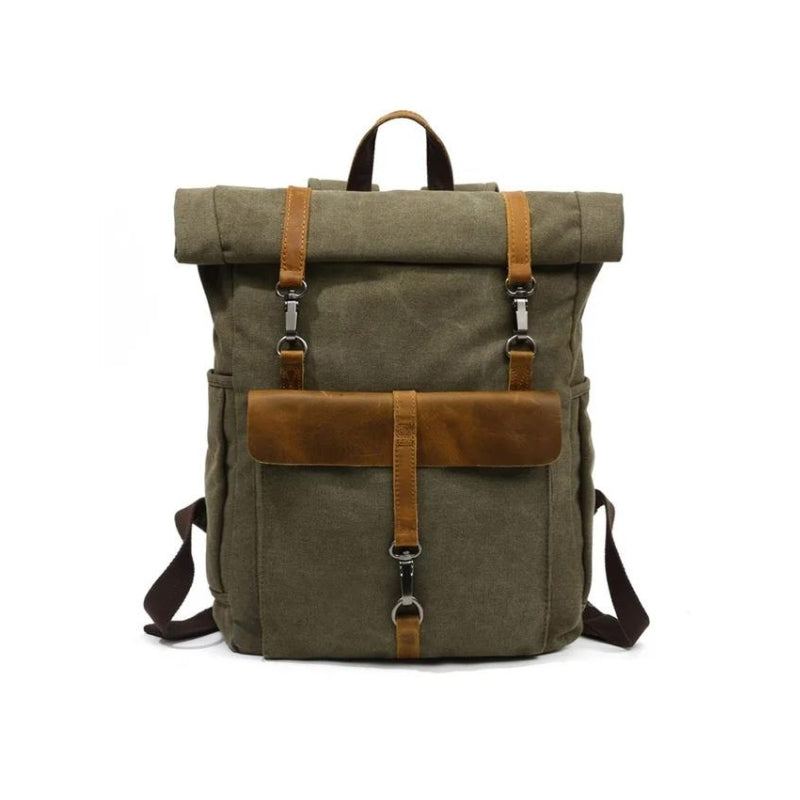 canvas backpack - Green