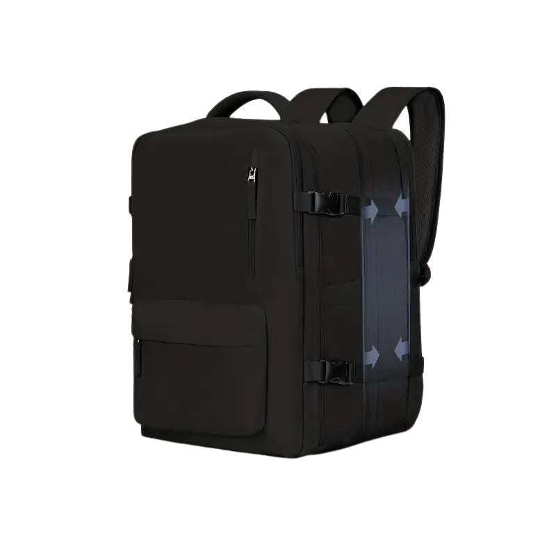 glamorous women's backpack - Expandable Black