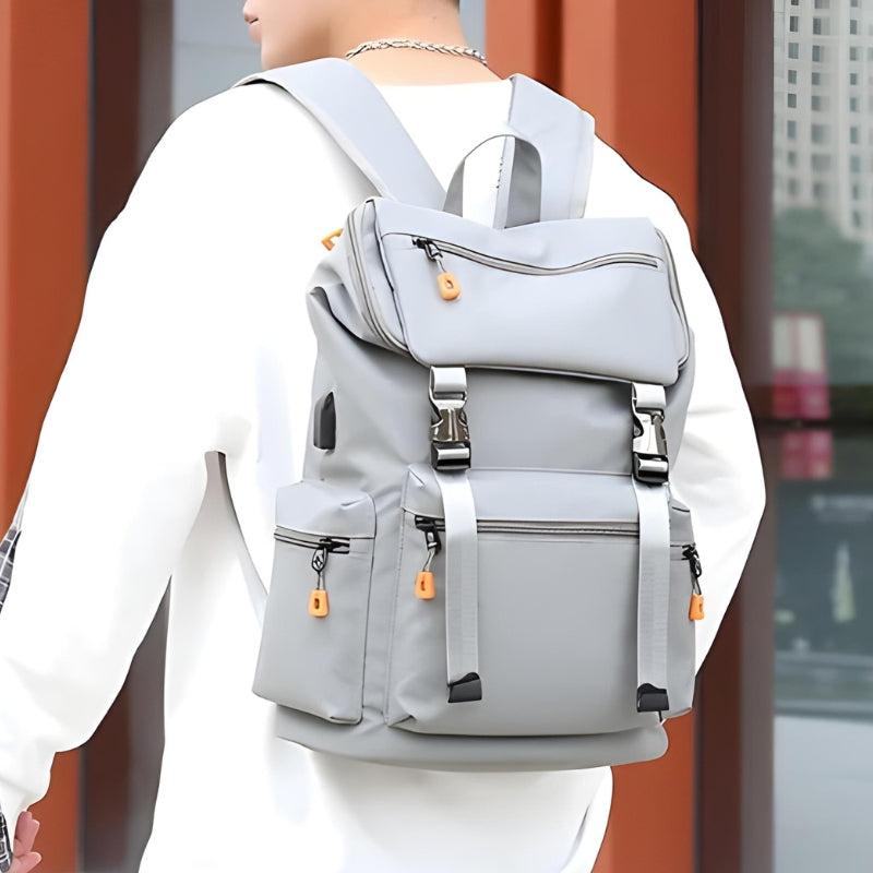 waterproof bag worn on shoulder - Black - Grey - Gray