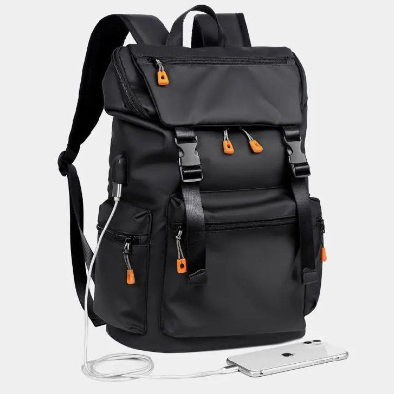 children's waterproof backpack - Black - Grey - Gray
