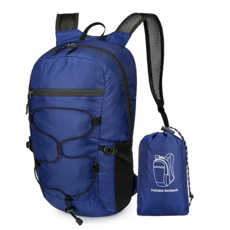 foldable travel backpack - Navy blue