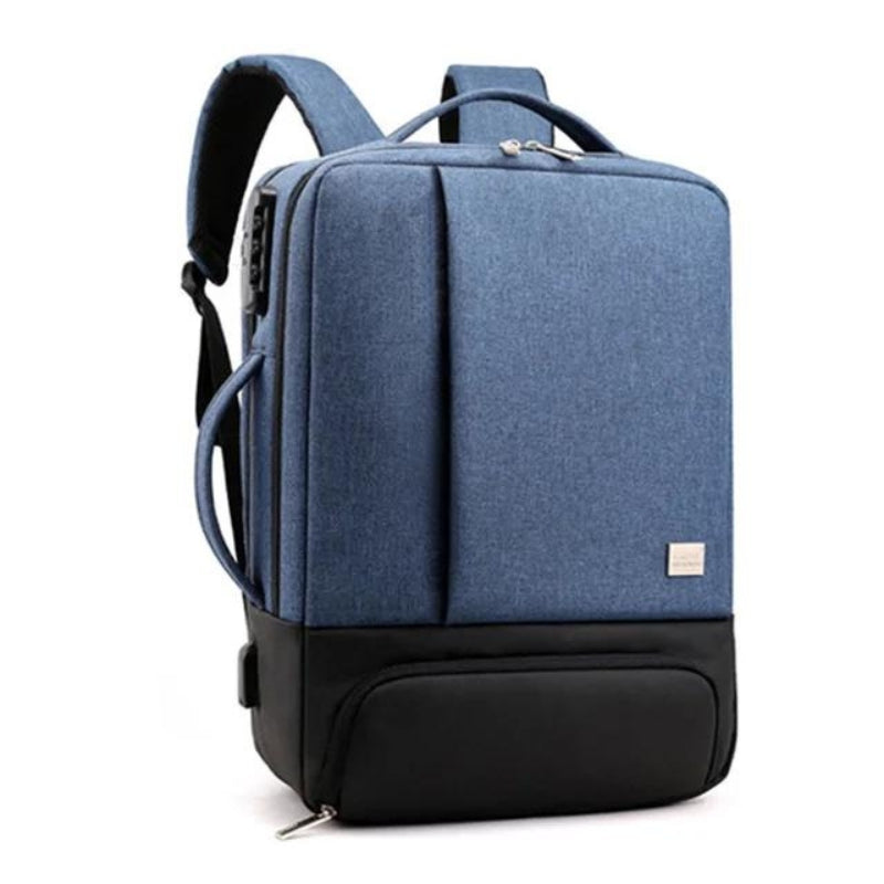 anti-theft laptop backpack women - Blue