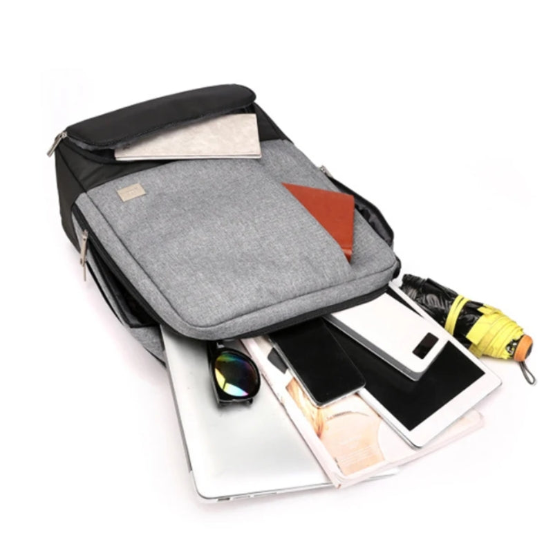 anti-theft backpack - Black - Blue - Grey - Gray