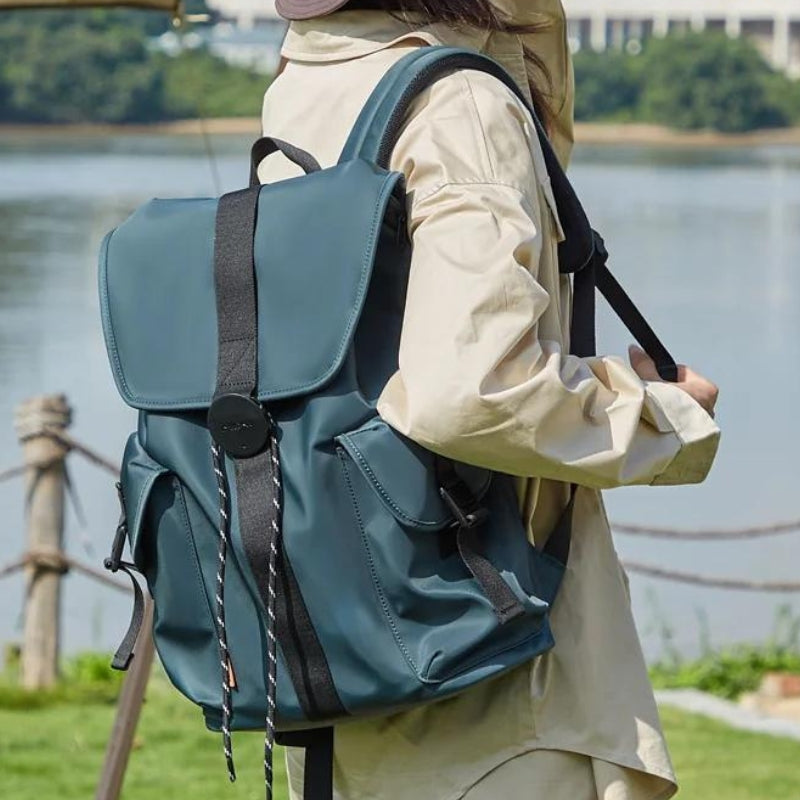 trendy laptop backpack - White - Black - Brown - Blue