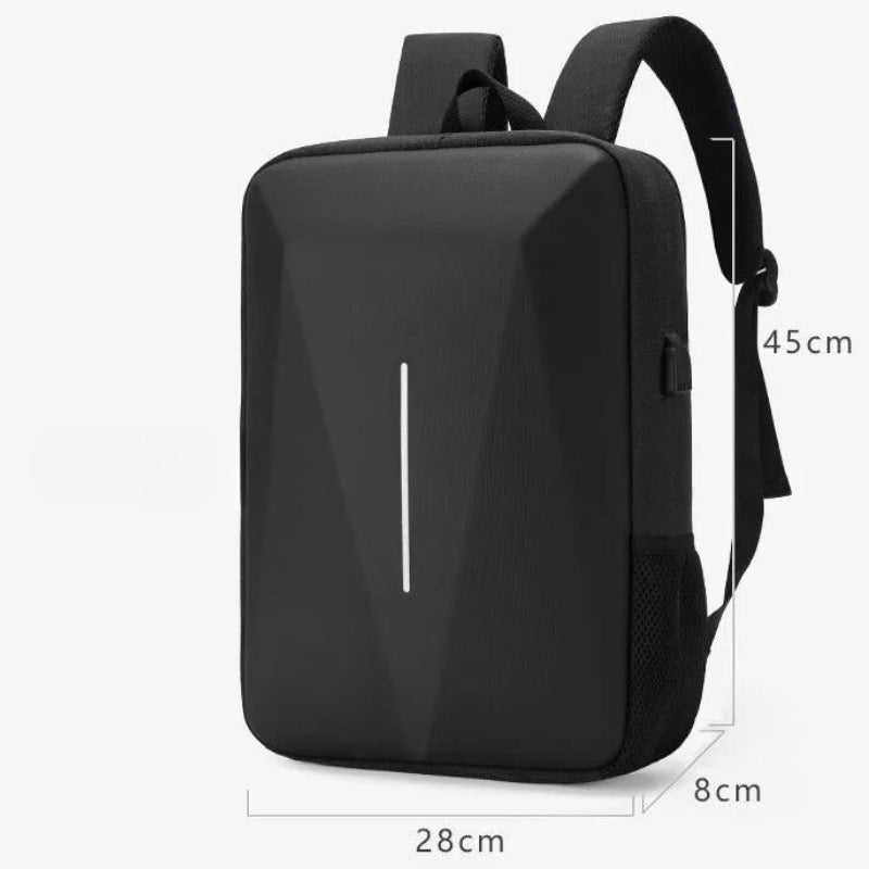 security backpack close up dimensions - Grey - Gray - Black - Blue
