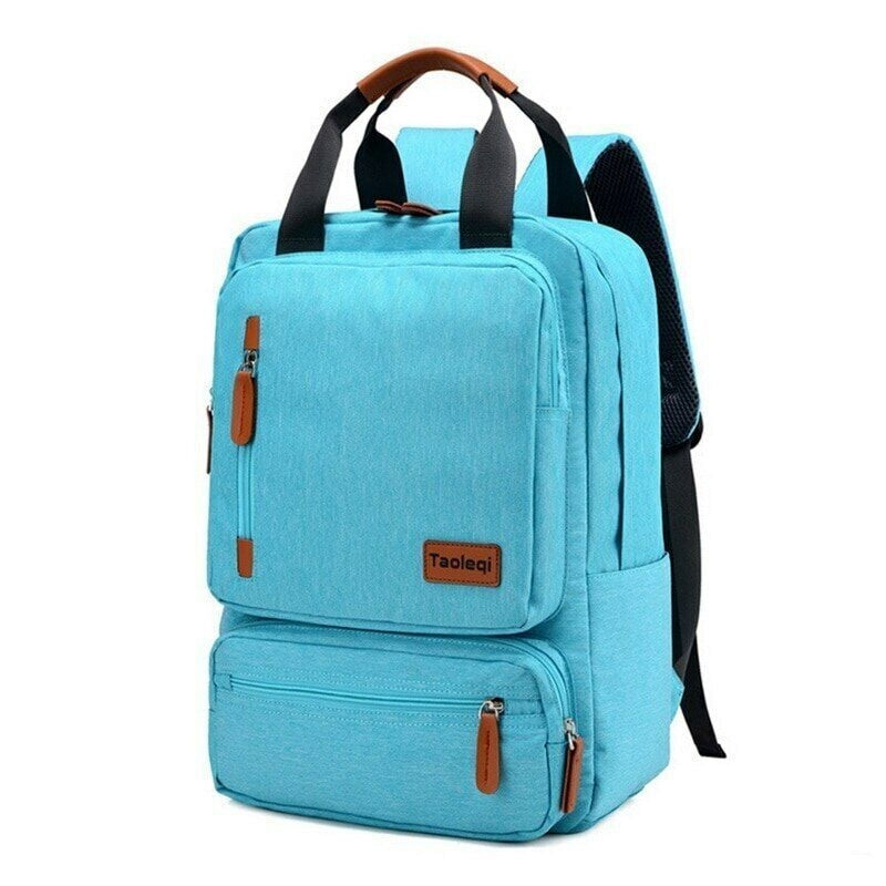 men's canvas laptop bag - Sky Blue
