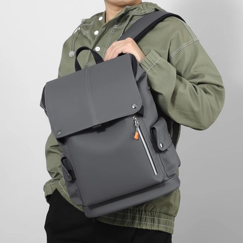 men's waterproof urban backpack - Black - Grey - Gray - Dark grey - Dark gray - Light grey - Light gray