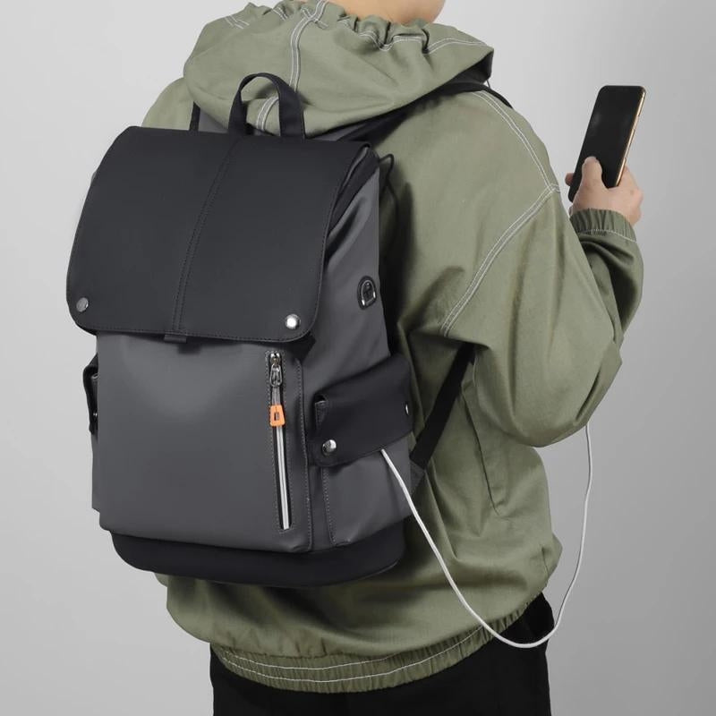 urban waterproof backpack - Black - Grey - Gray - Dark grey - Dark gray - Light grey - Light gray