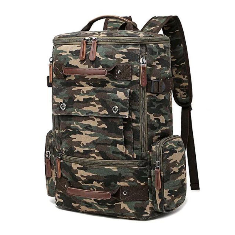 military vintage backpack - Camouflage Green