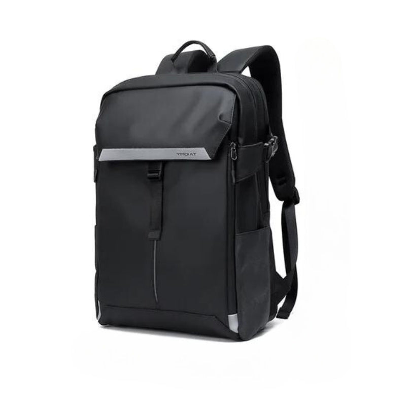 large travel backpack - black - 1 side buckle attachment