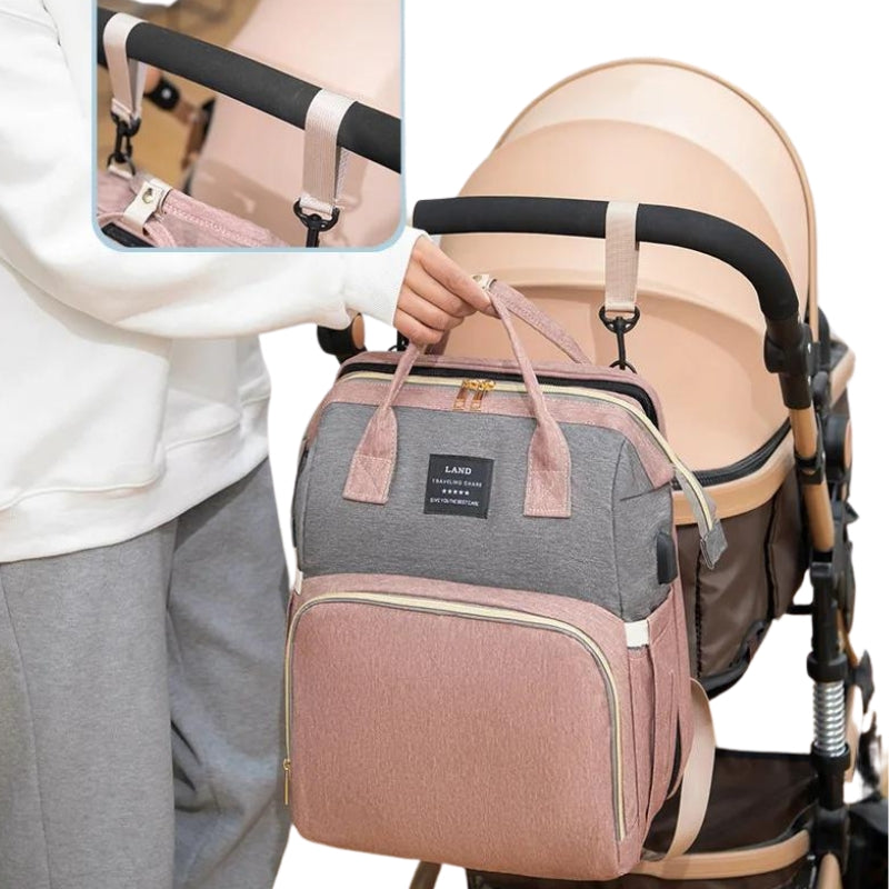 baby changing bag carried by hand - Black - Blue - Grey - Gray - Green - Pink