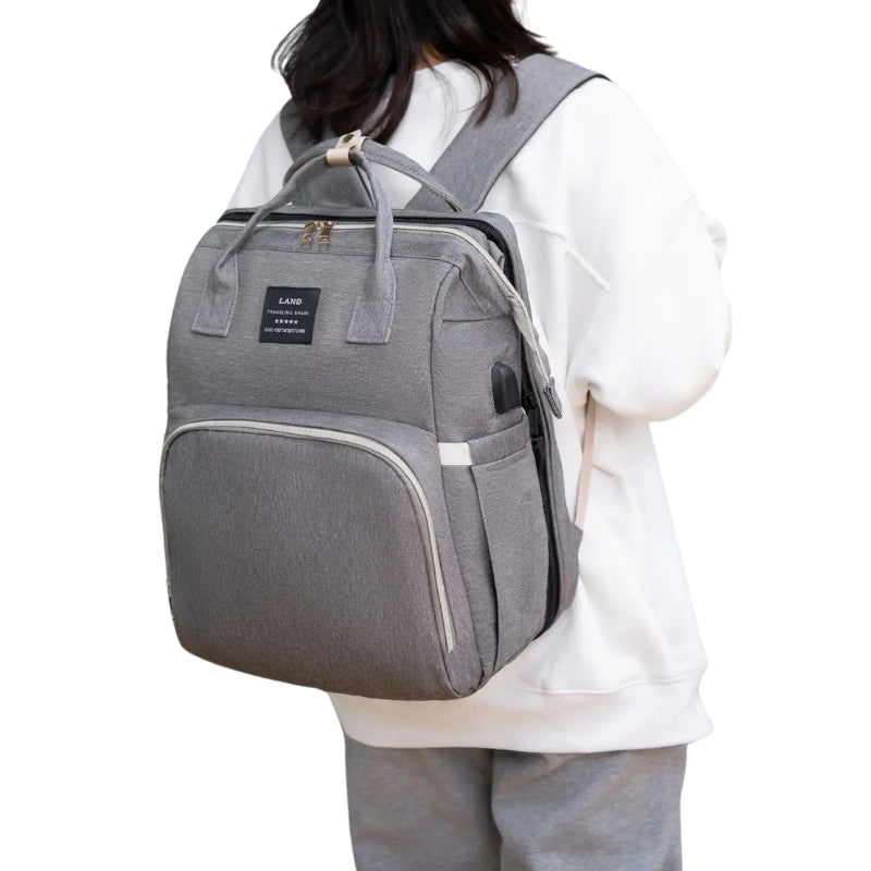 diaper bag for baby crib - Black - Blue - Grey - Gray - Green - Pink