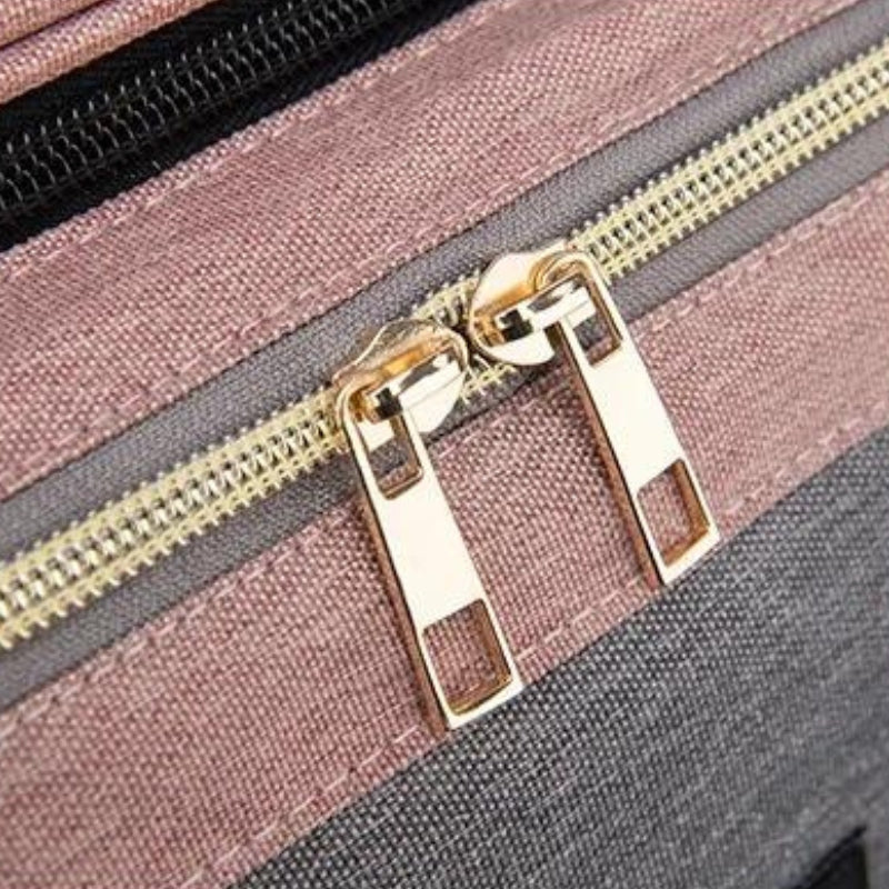 baby changing bag close up zip closure - Black - Blue - Grey - Gray - Green - Pink