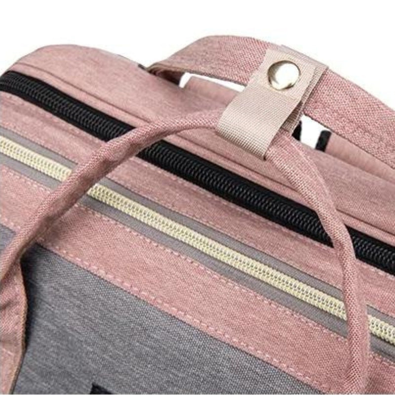 baby changing bag zip closure detail - Black - Blue - Grey - Gray - Green - Pink