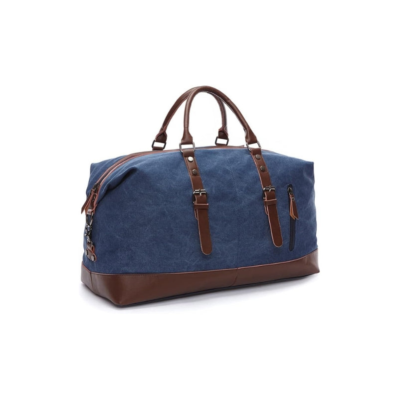 men's canvas travel bag - Blue
