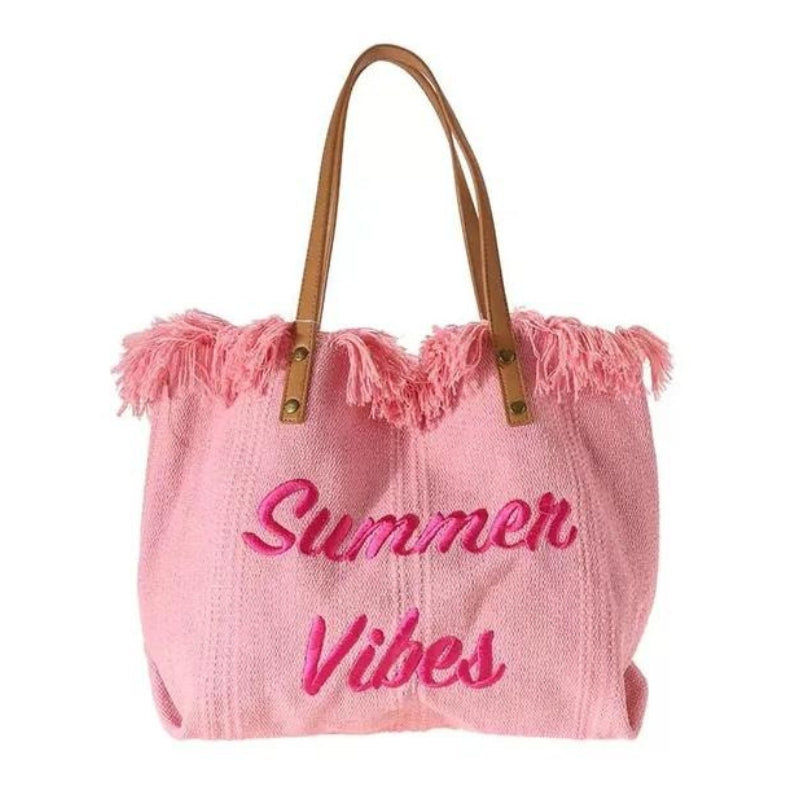 beautiful women's beach bag - Pink