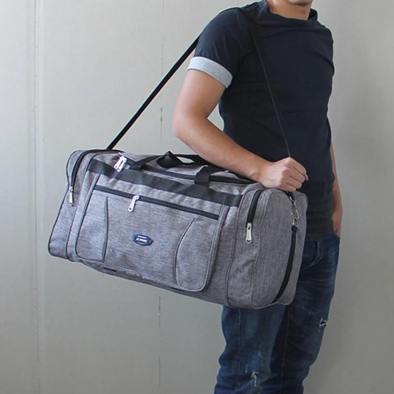 men's travel sports bag - Blue - Grey - Gray - Black - Brown