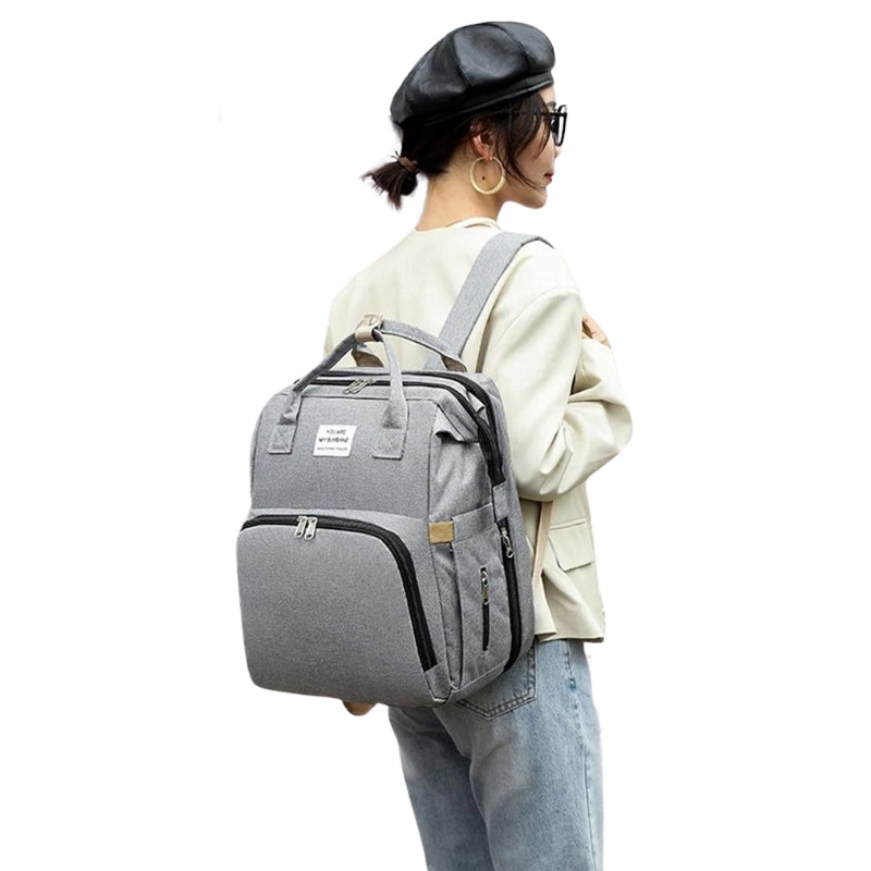 backpack diaper bag - Black - Grey - Gray - Blue - Green - Sky Blue - Orange - Purple