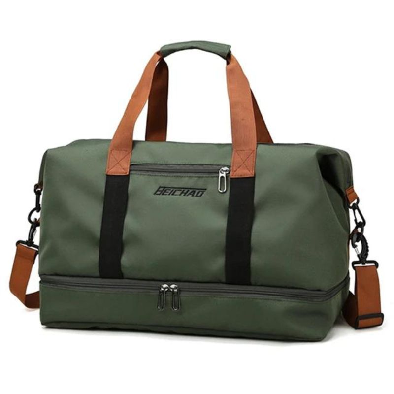 travel bag with shoe storage - Green