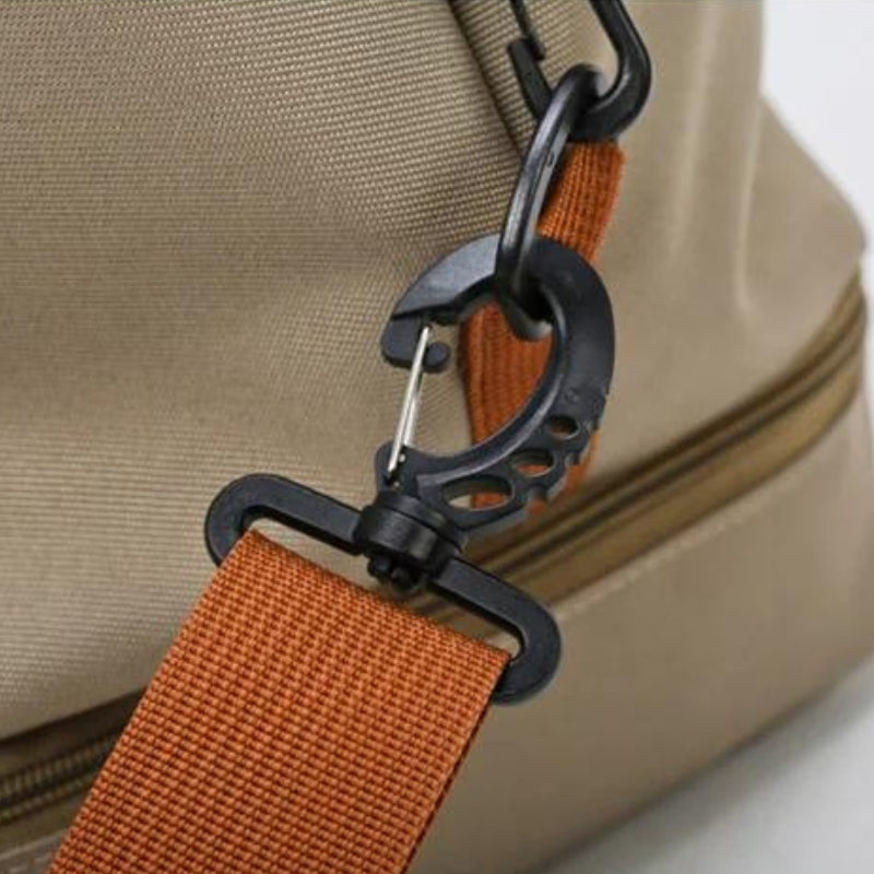 travel bag with shoe storage strap detail - Green - Beige - Blue - Grey - Gray - Black - Purple - Red