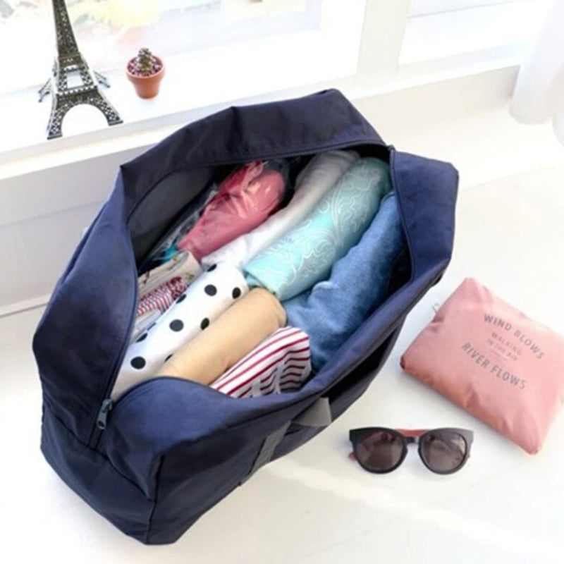 foldable travel bag - Light Pink - Black - Red - Light Blue