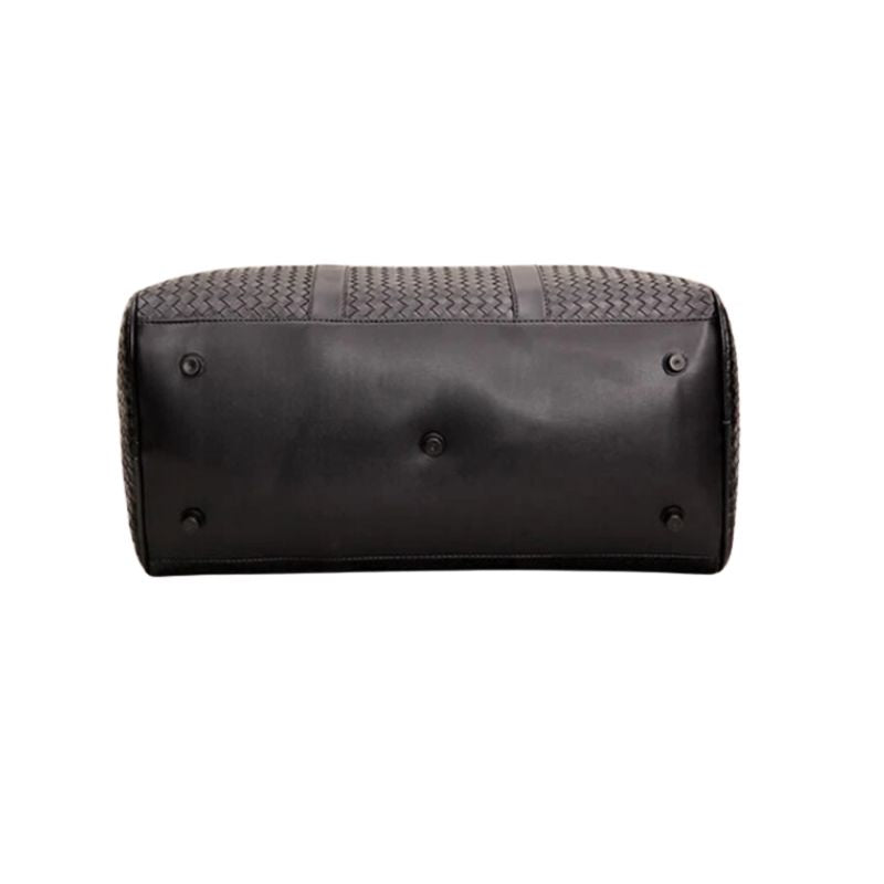 leather travel bag - Black Small - Black Large
